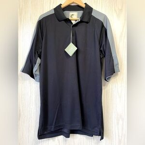 Eco Grand Slam Golf Polo Black and Gray Size Large NWT